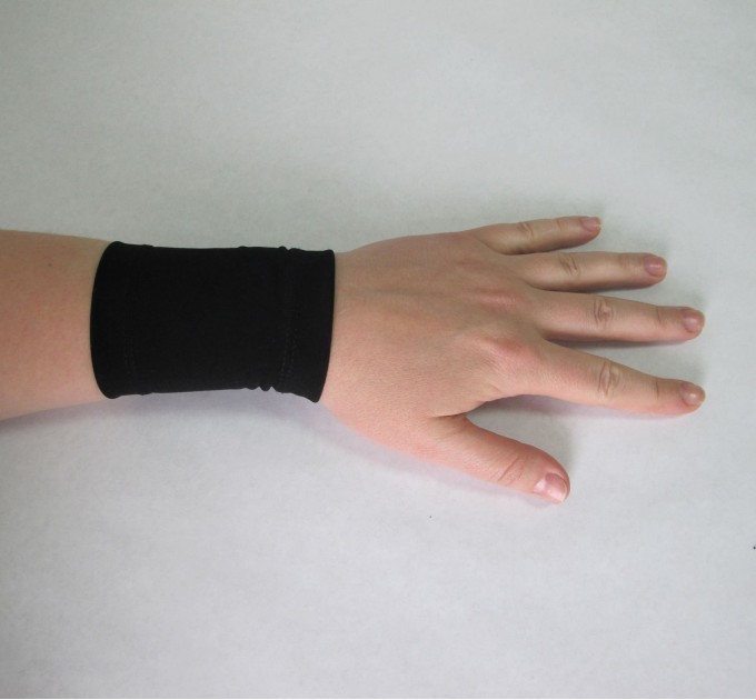 Black wrist cuff bracelet